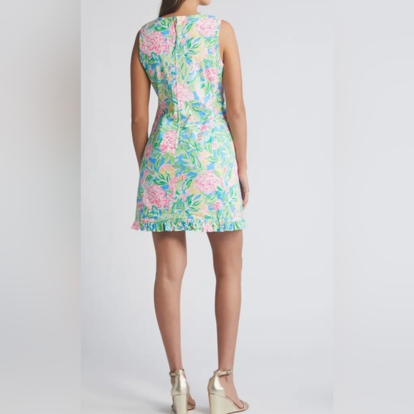 NWT Lilly Pullizer Stretch Cotton Shift Dress- 8 - Picture 6 of 7